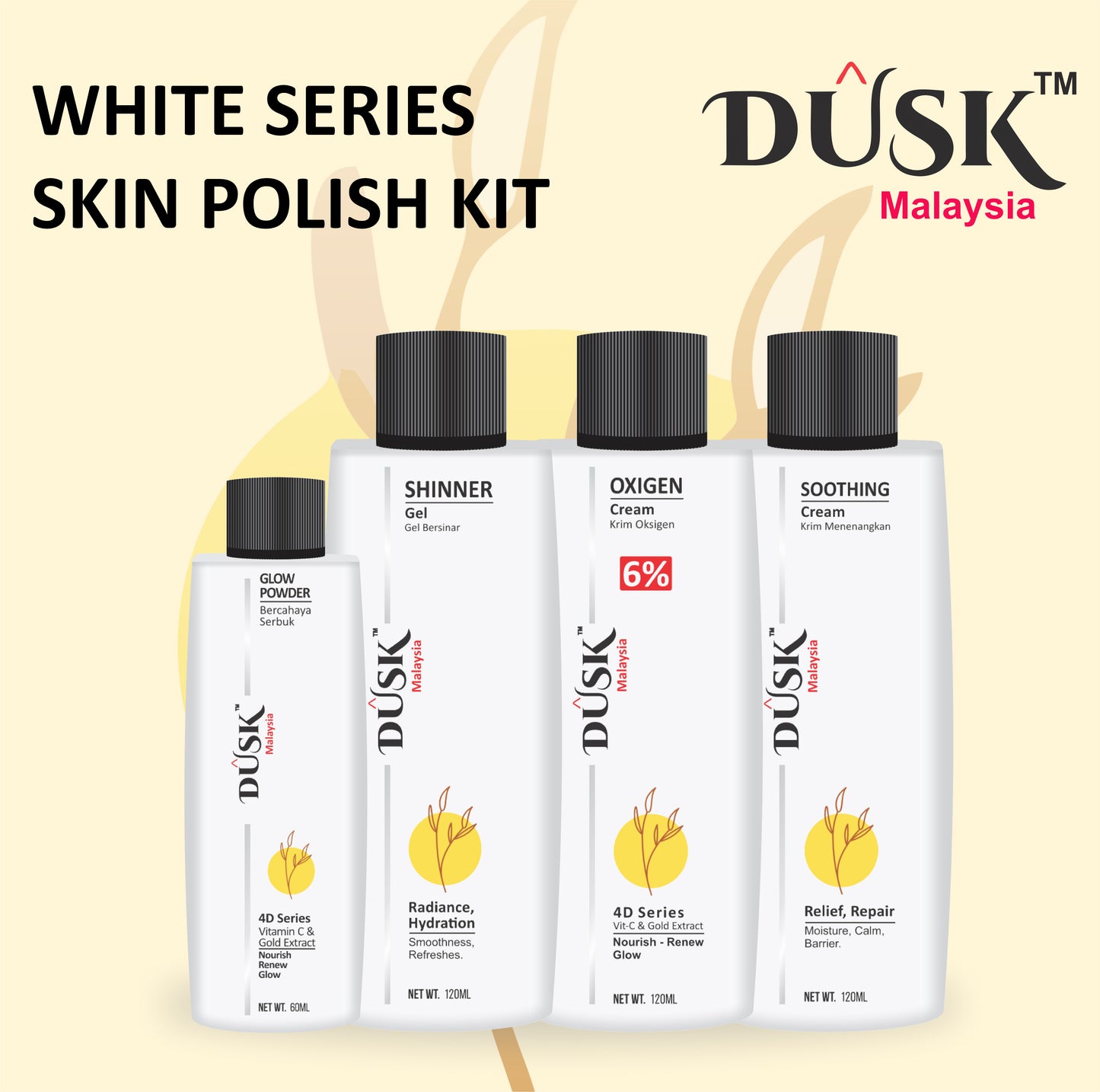 DUSK MALAYSIA SKIN POLISH 4 PCS 120ML